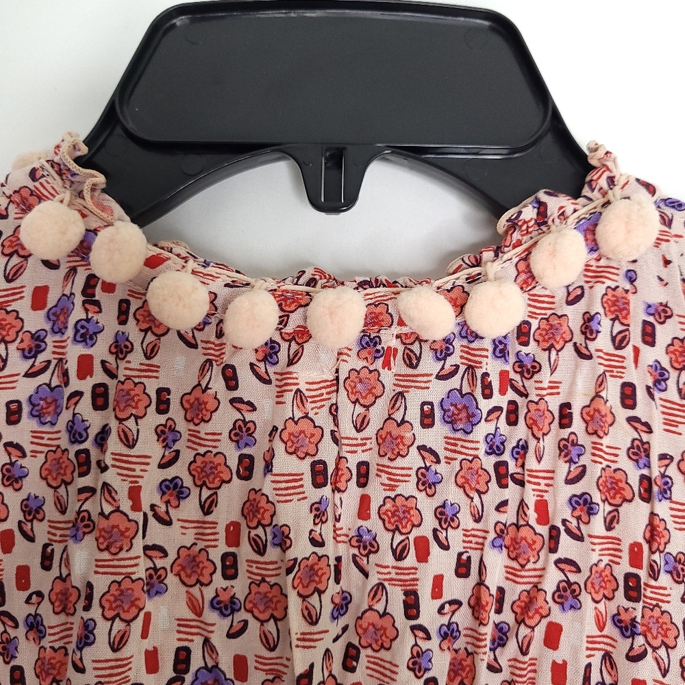 POUPETTE ST BARTH Floral Print Sleeveless V-neck Women's Dress SMALL - Picture 14 of 15